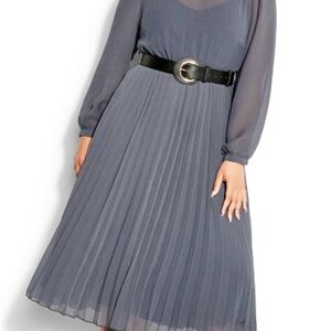 New with Tags, never worn, smoke/scent free home. City Chic Love Pleat Dress.